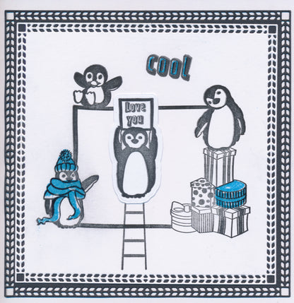 Penguin Letterbox Outline Die Set