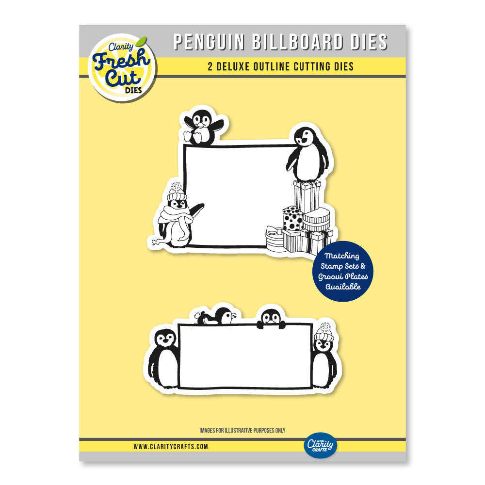 Penguin Billboard Outline Die Set