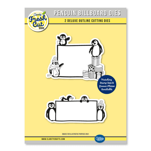 Penguin Billboard Outline Die Set