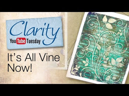 Leafy Swirl 9" x 11" Stencil