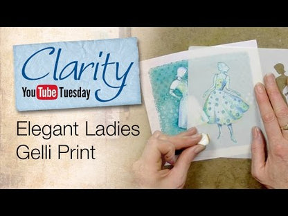 Elegant Ladies 7" x 7" Stencil Collection