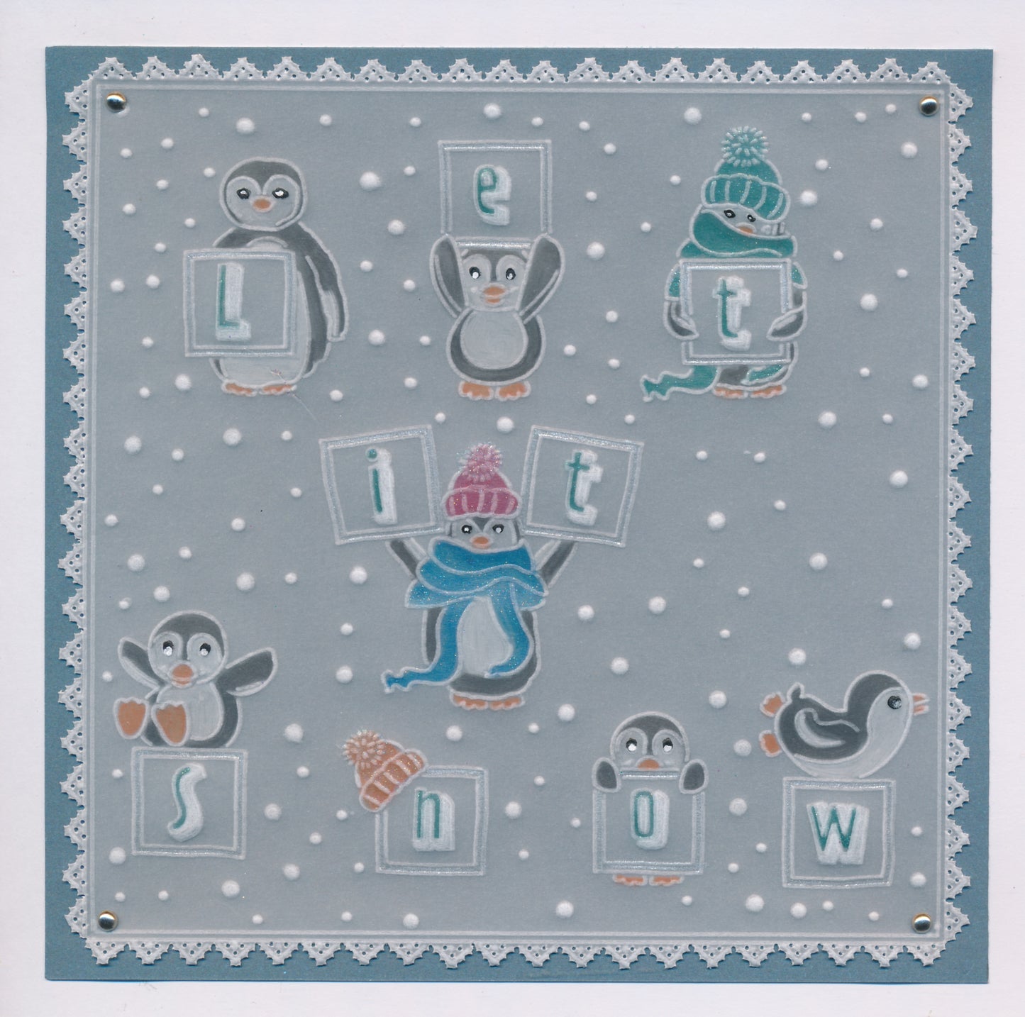 Penguins Letterbox ABC A5 Groovi Plate