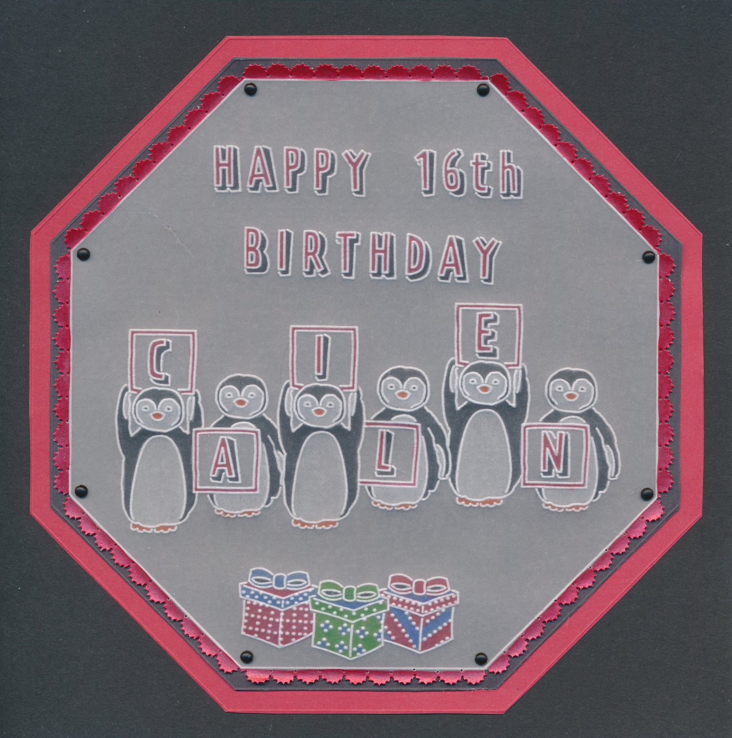 Penguins Letterbox ABC A5 Groovi Plate