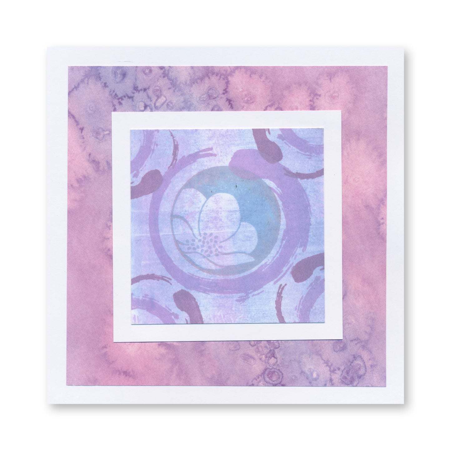 Linda's Christmas Floral Rounds - Silhouettes A5 Stamp & Mask Set