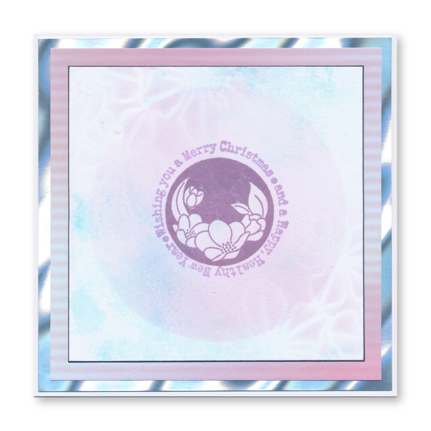 Linda's Christmas Floral Rounds - Silhouettes A5 Stamp & Mask Set