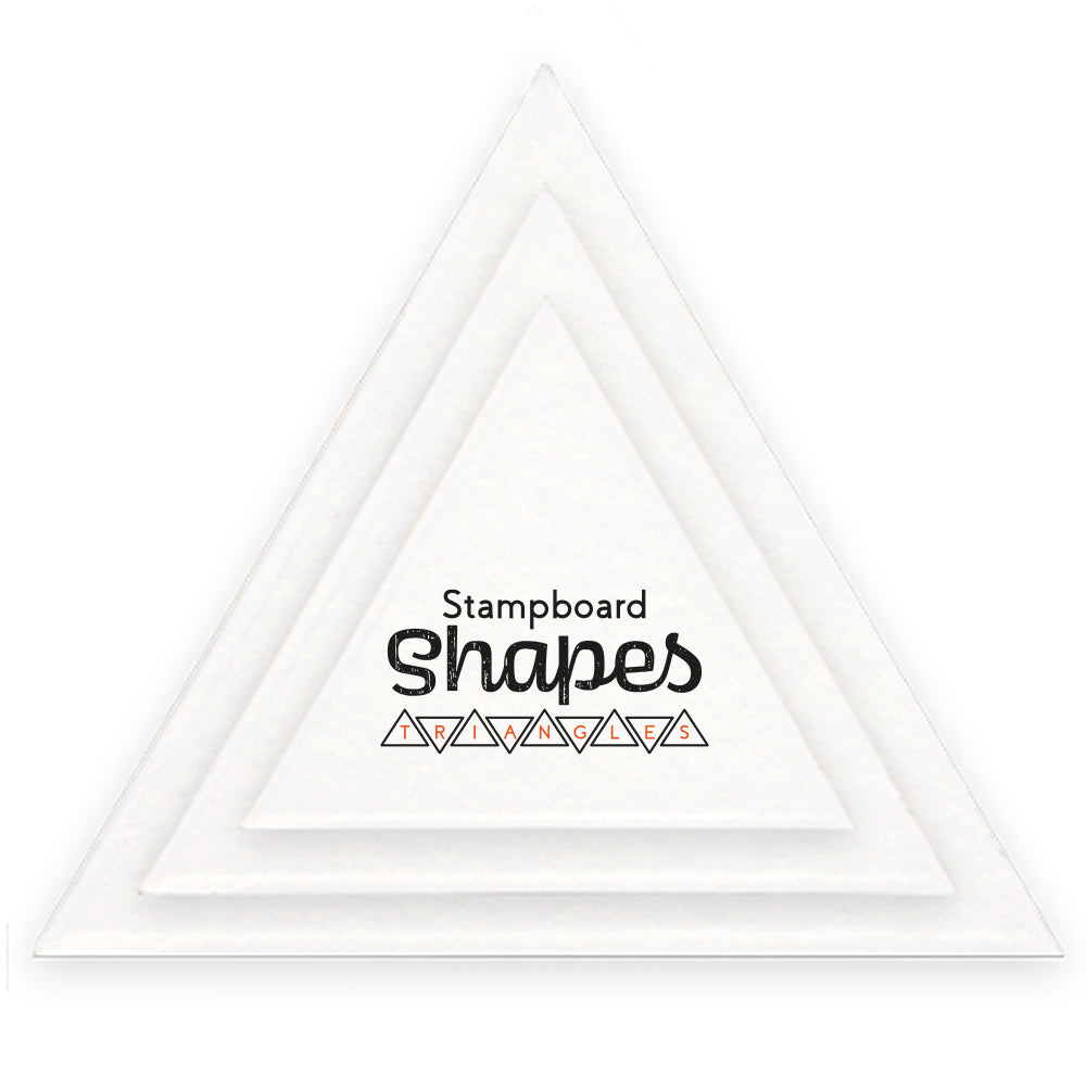 Clarity Stampboard Shapes - Triangles - 60 pieces