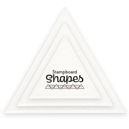Clarity Stampboard Shapes - Triangles - 60 pieces