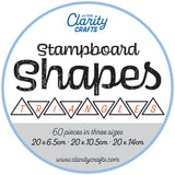 Clarity Stampboard Shapes - Triangles - 60 pieces