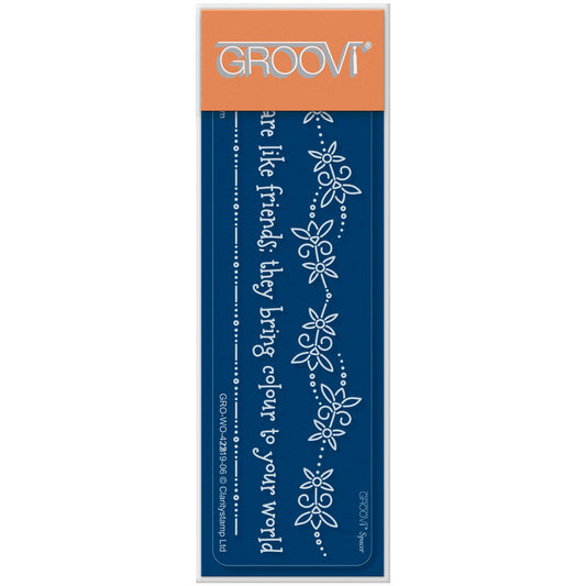 Flowers Are Like Friends Groovi Spacer Plate