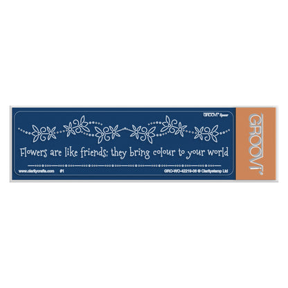 Flowers Are Like Friends Groovi Spacer Plate