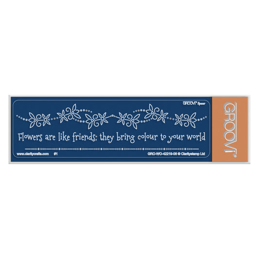 Flowers Are Like Friends Groovi Spacer Plate