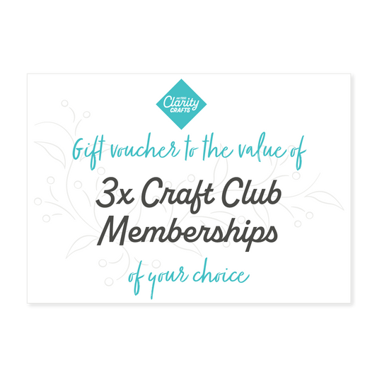 Gift Card for Subscription to 3 Craft Clubs