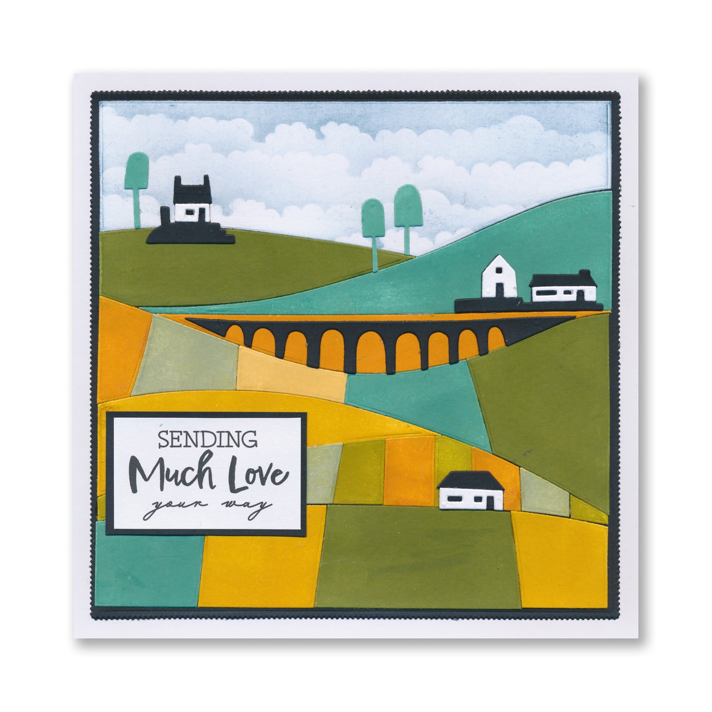 Countryside, Lighthouse & Viaduct Collage Die Collection