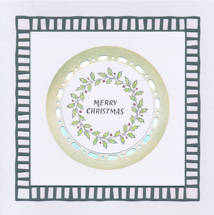 KISS by Clarity - Christmas Wreaths A5 Square Stamp Set