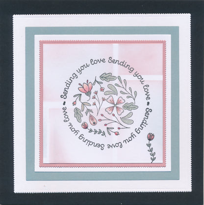 KISS by Clarity - Sentiment Rounds A6 Stamp Set