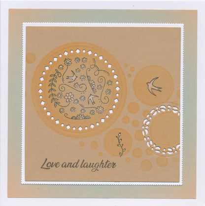 KISS by Clarity - Colour Me Rounds A5 Square Stamp Set