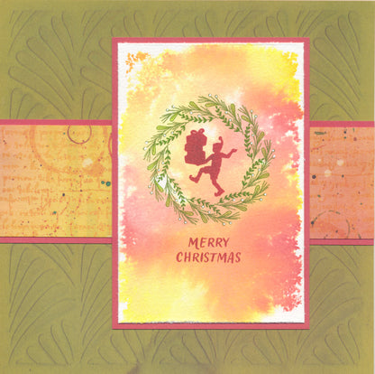 KISS by Clarity - Christmas Wreaths A5 Square Stamp Set