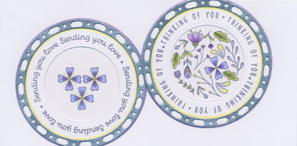 KISS by Clarity - Colour Me Rounds A5 Square Stamp Set