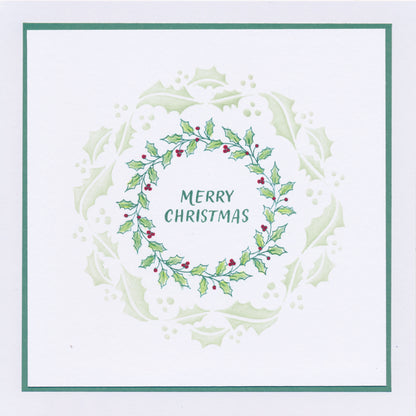 KISS by Clarity - Christmas Wreaths A5 Square Stamp Set