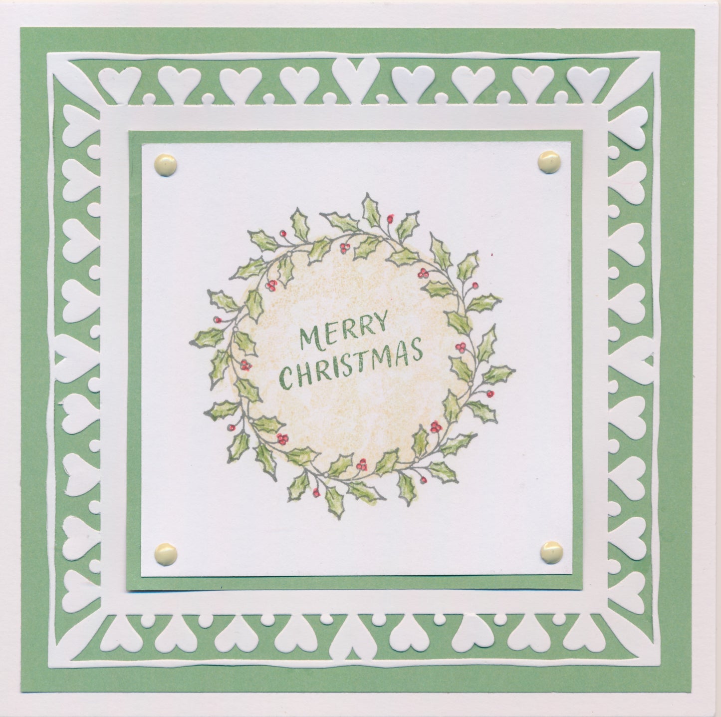 KISS by Clarity - Christmas Wreaths A5 Square Stamp Set