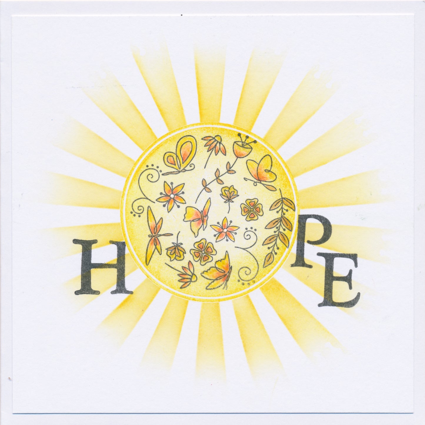 KISS by Clarity - Colour Me Rounds A5 Square Stamp Set