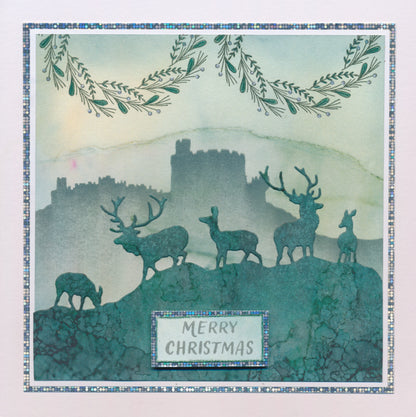 KISS by Clarity - Christmas Wreaths A5 Square Stamp Set