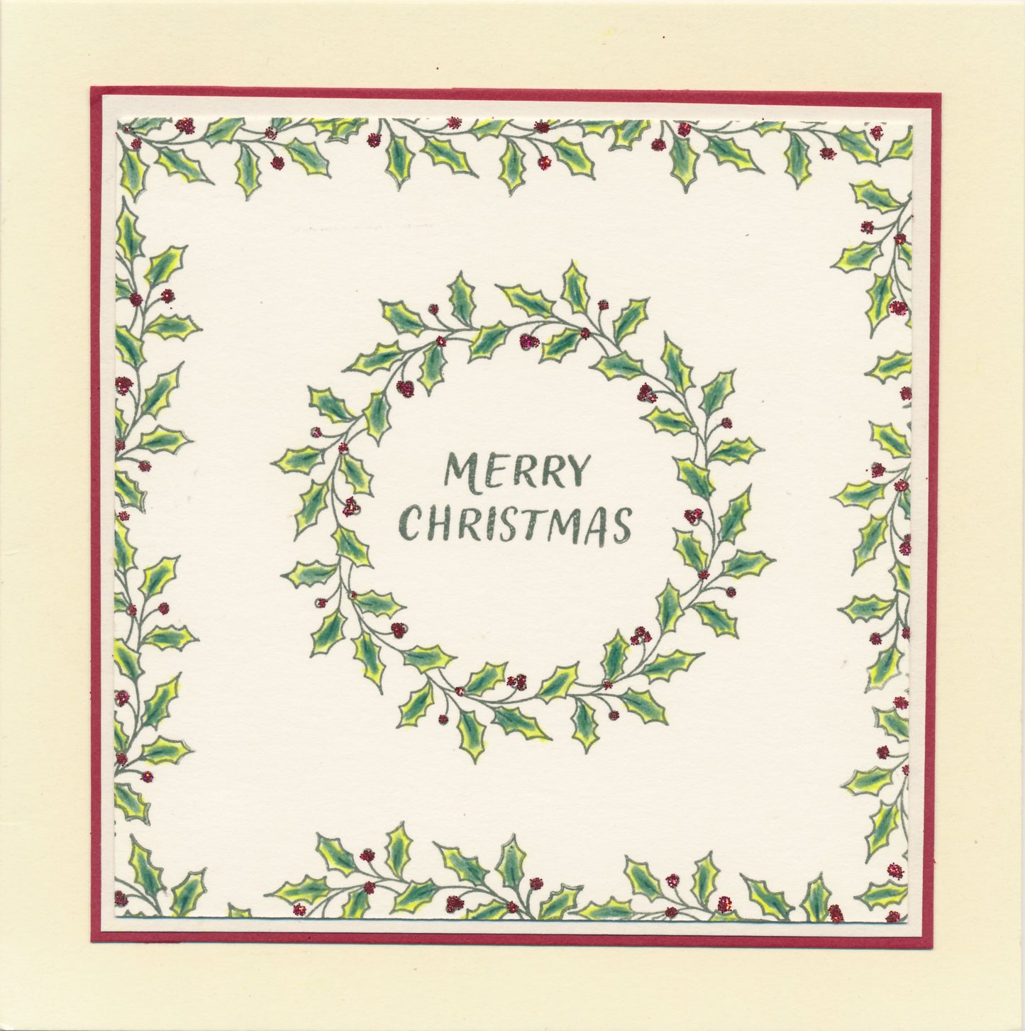KISS by Clarity - Christmas Wreaths A5 Square Stamp Set