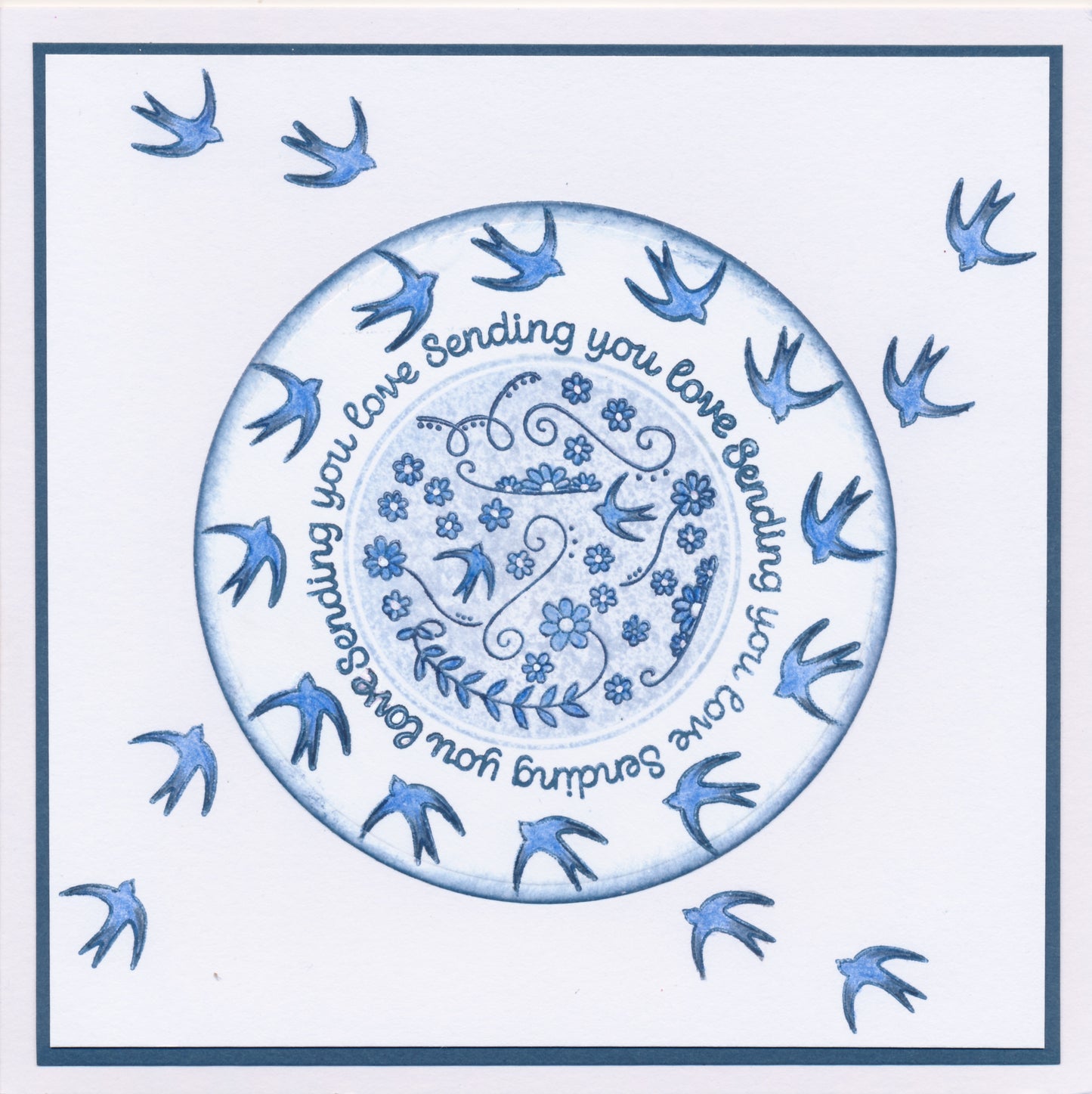 KISS by Clarity - Sentiment Rounds A6 Stamp Set