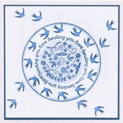 KISS by Clarity - Colour Me Rounds A5 Square Stamp Set