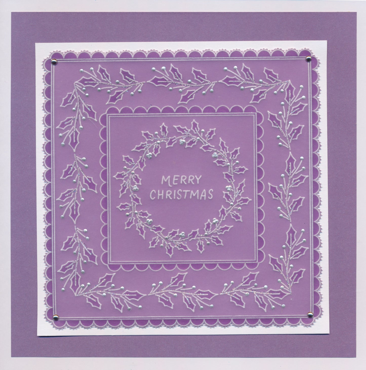 Christmas Wreaths A5 Square Groovi Plate