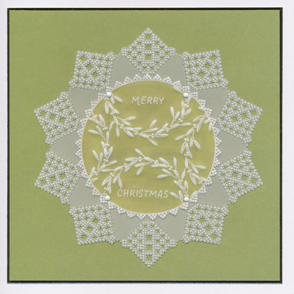 Christmas Wreaths A5 Square Groovi Plate