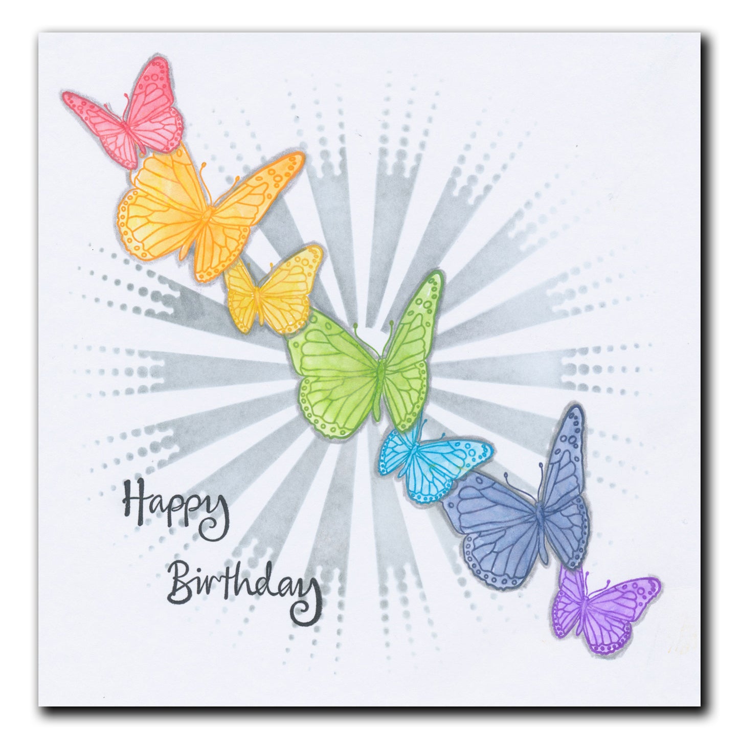 Butterfly Wreath A5 Square & A6 Square Stamp & Mask Collection