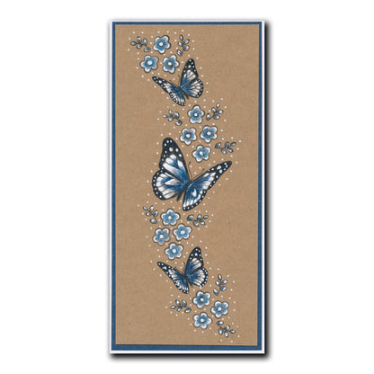 Butterfly Wreath A5 Square & A6 Square Stamp & Mask Collection