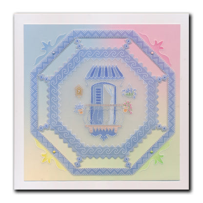 Linda's Layering Frames Set 4 - Tuscany A4 Square & A5 Square Groovi Plate Collection