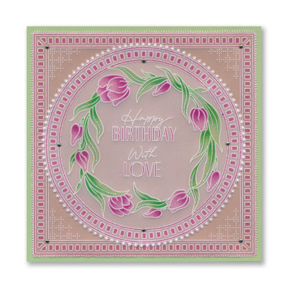 Nested Doodle Frames A4 Square Groovi Plate Collection
