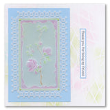 Barbara's SHAC Japonica Floral Panels A5 Square Groovi Plate