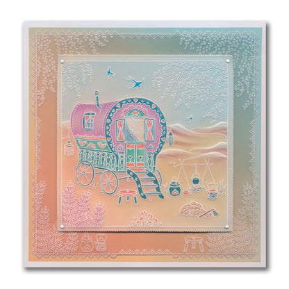 Linda's Country Scenes A5 Square Groovi Plate Collection