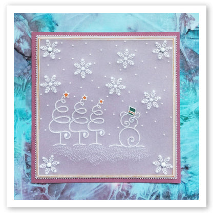 Tina's Christmas Parchlets A6 Square Groovi Plate Collection