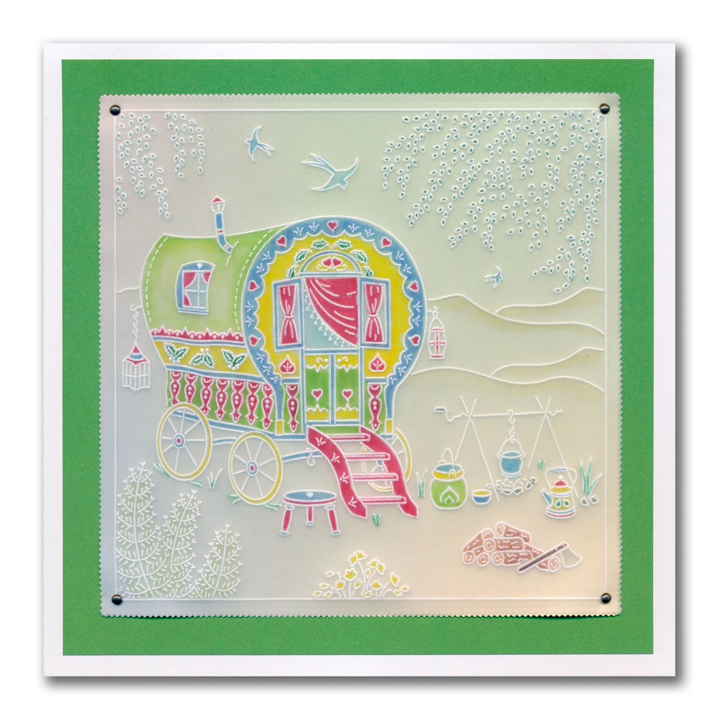 Linda's Country Scenes A5 Square Groovi Plate Collection