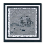 Linda Williams' Country Scenes A5 Square Groovi Plate Collection With Printed Parchment & Traveller Folder
