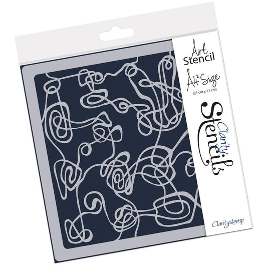 Unravelled Twine 7" x 7" Stencil