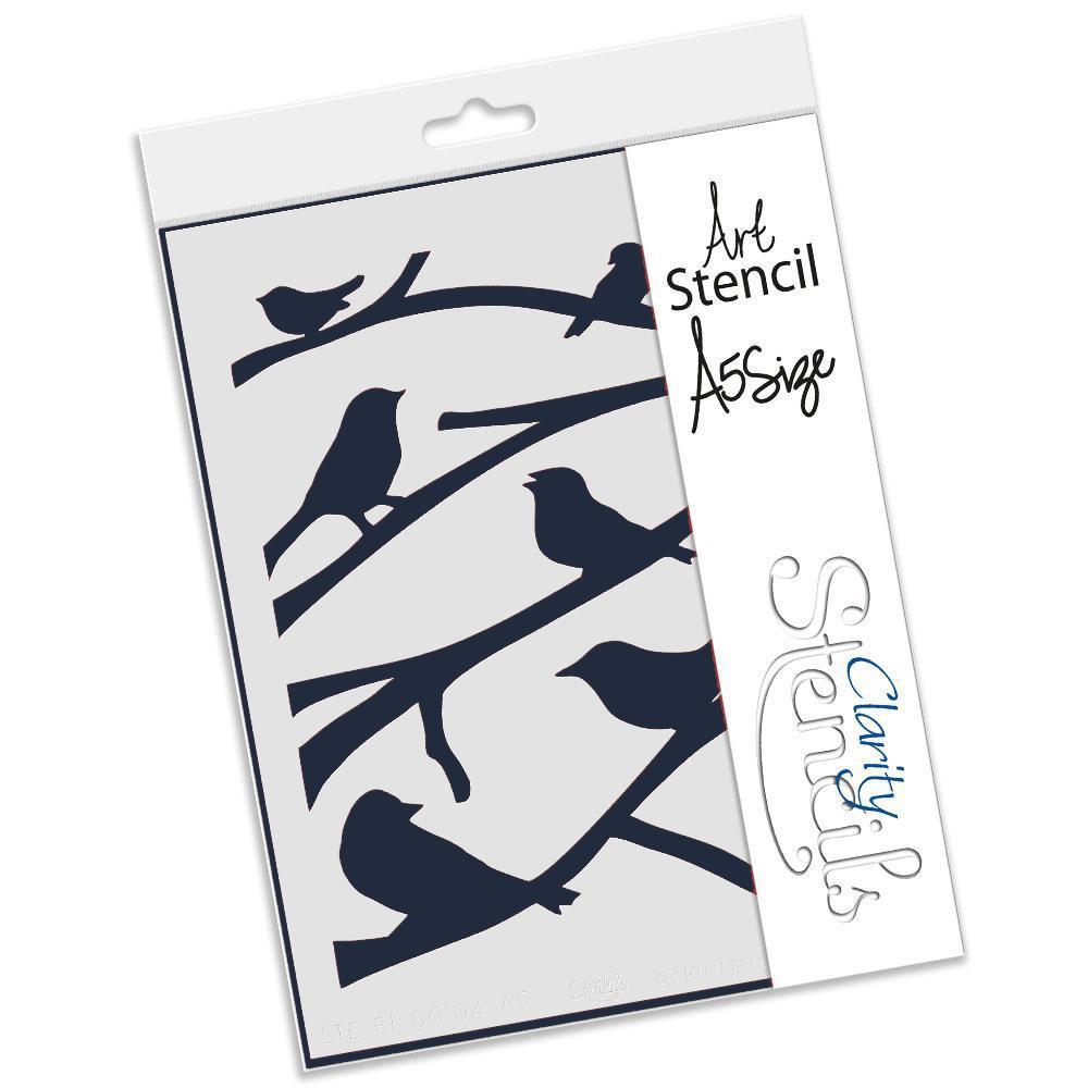Birds on Branches A5 Stencil