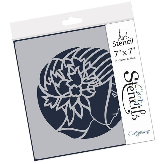 Fleur 7" x 7" Stencil