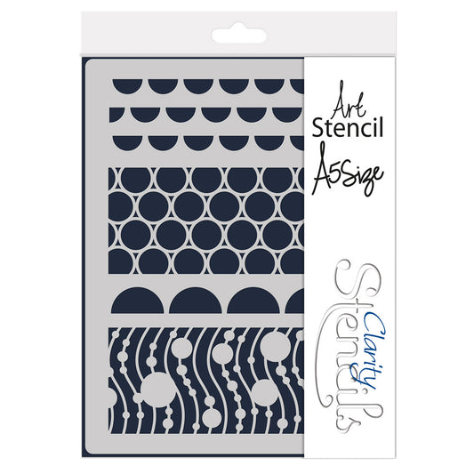 Circles Decorative Panel A5 Stencil