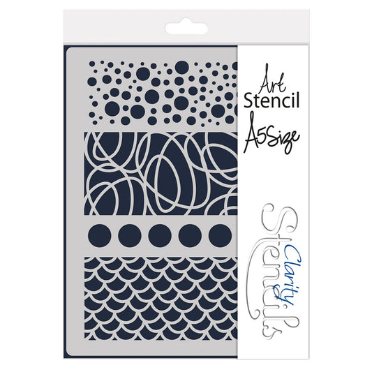 Bubbles Decorative Panel A5 Stencil