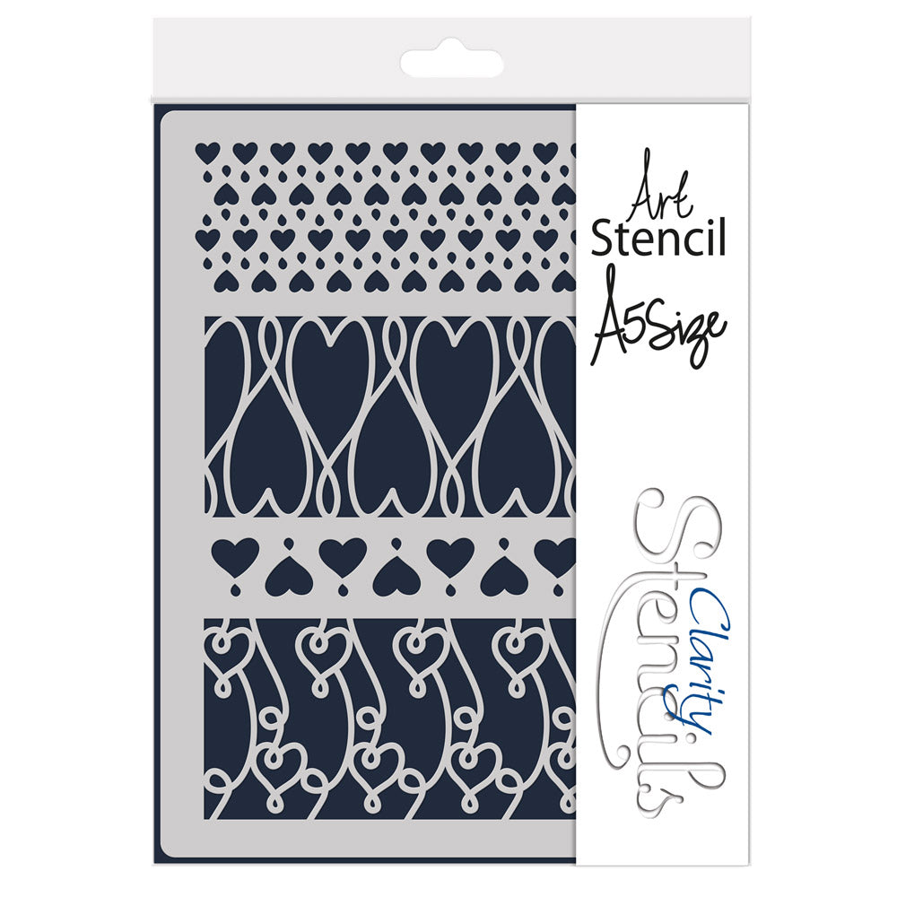 Hearty Decorative Panel A5 Stencil