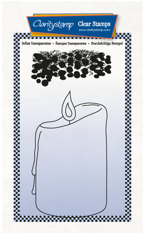 Candle Outline A6 Stamp & Mask Set