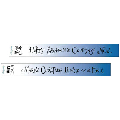 Christmas Word Chain Stamp Collection