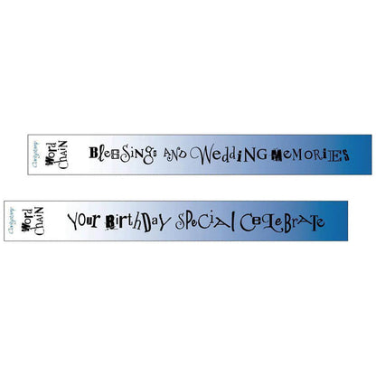 Celebration Word Chain Stamp Duo