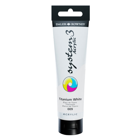 System 3 Acrylic Paint - Titanium White 150ml